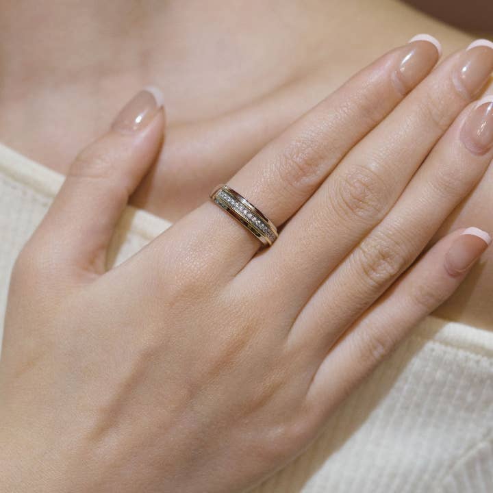 Ideaure Jewelry - Vente Bague avec plusieurs pierres - Bague Cadiana avec pierres précieuses1