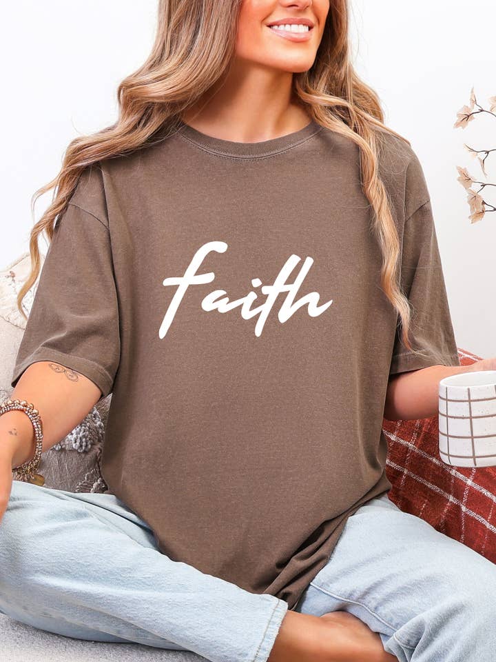 Faith Simple Tee for wholesale by Gambi's Tees