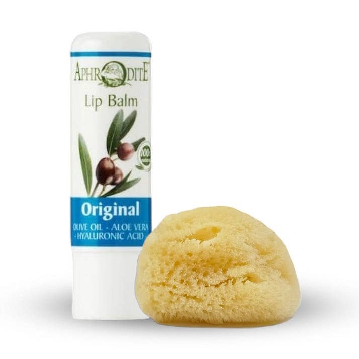 Aphrodite Lip Balm And Facial Sponge Set for wholesale by Aphrodite Skin Care USA