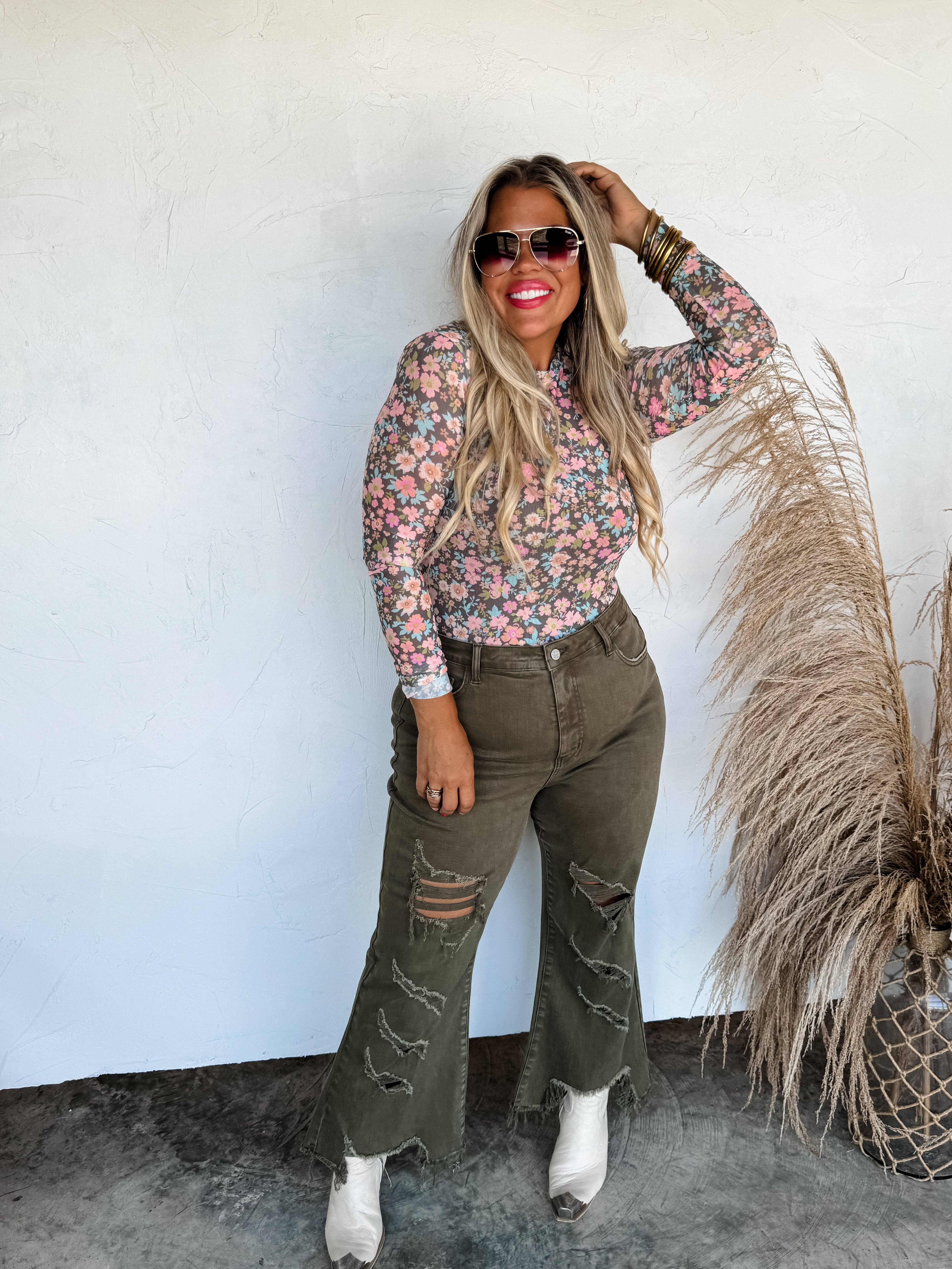 BLAKELEY - Wholesale Blouse - Women's - BOOTS & BLOOMS COLLECTION MESH TOPS8