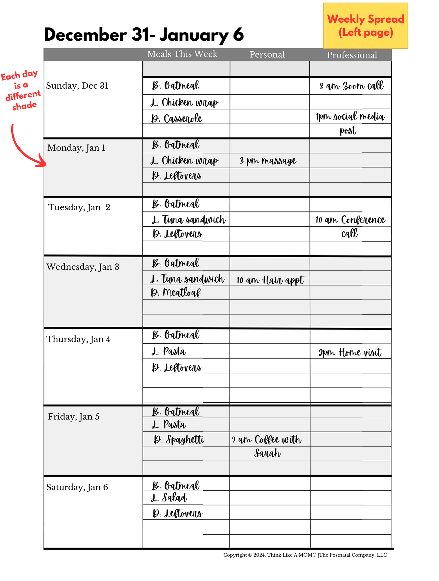 Think Like A Mom - Wholesale Planner - Motherload Planner8