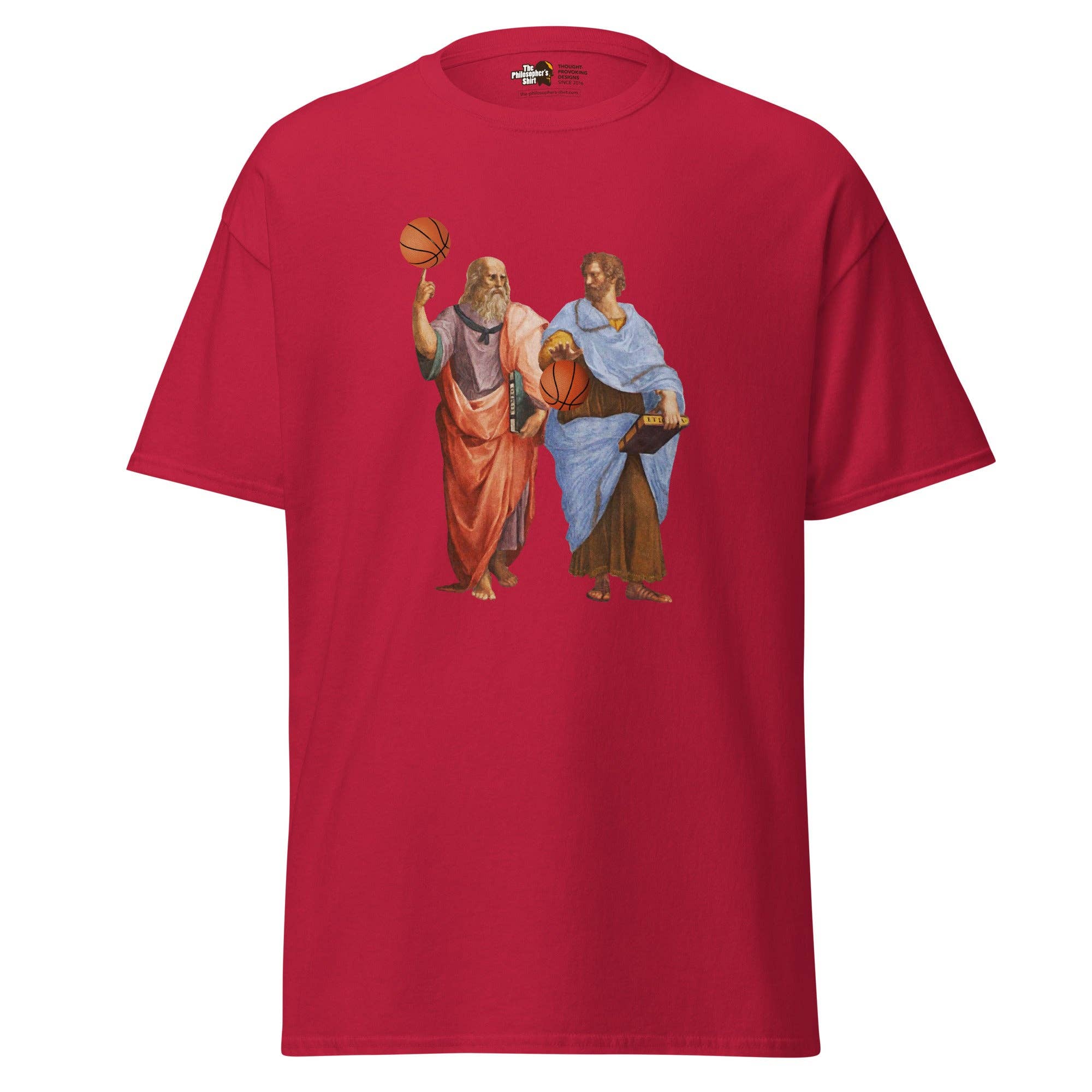 The Philosopher's Shirt – Engroshandel T-shirt med print - Unisex – Aristoteles og Platon med basketball - Unisex klassisk t-shirt3