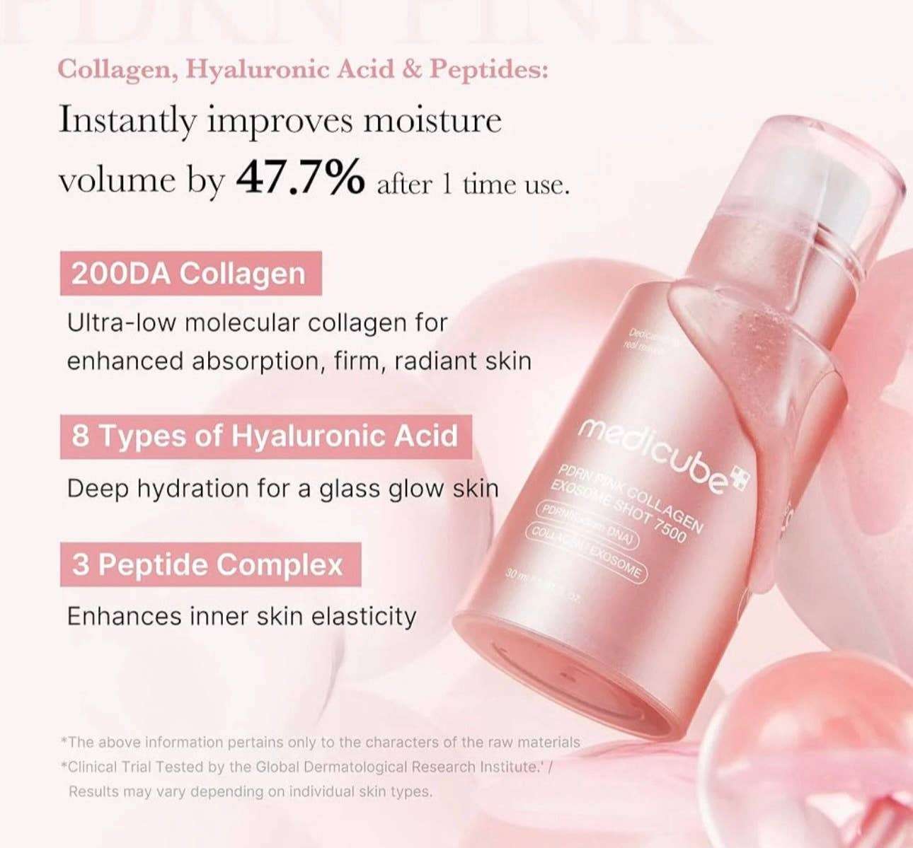 Beauty of Joseon, ANUA, COSRX, SKIN1004, Lilyfield - Wholesale Facial Serum/Concentrate - Medicube PDRN Pink Exosome Shot Serum 7500 30ml2