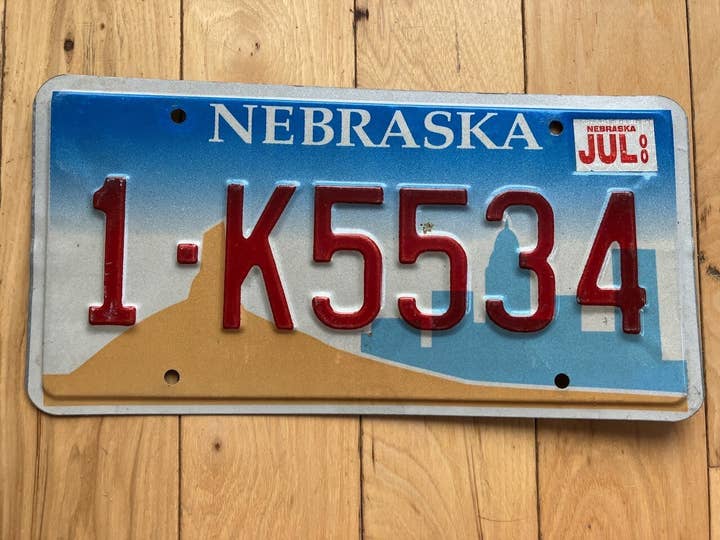 2000 Nebraska License Plate for wholesale by RusticPlates