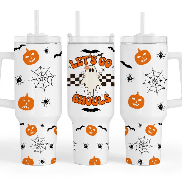 Gobelet Let's Go Ghouls 40 oz avec poignée pour la vente par JAC Wholesale
