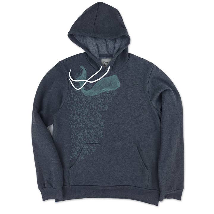 Whale Frank Men's Fleece Hoodie for wholesale by Gaspar Gou