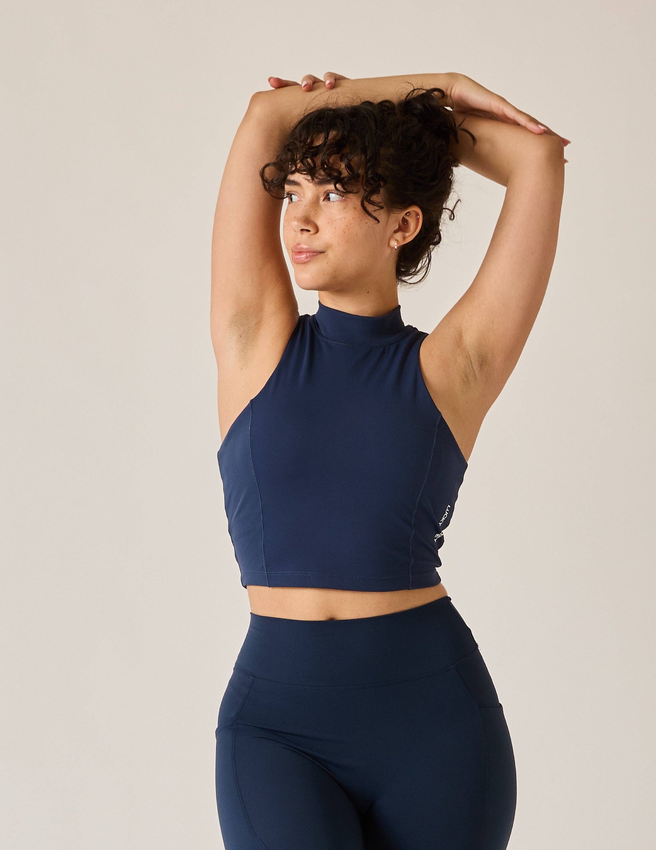 LUCKY HONEY - Wholesale Athletic Top - Women's - Luxe Compression High Neck Sport Top1