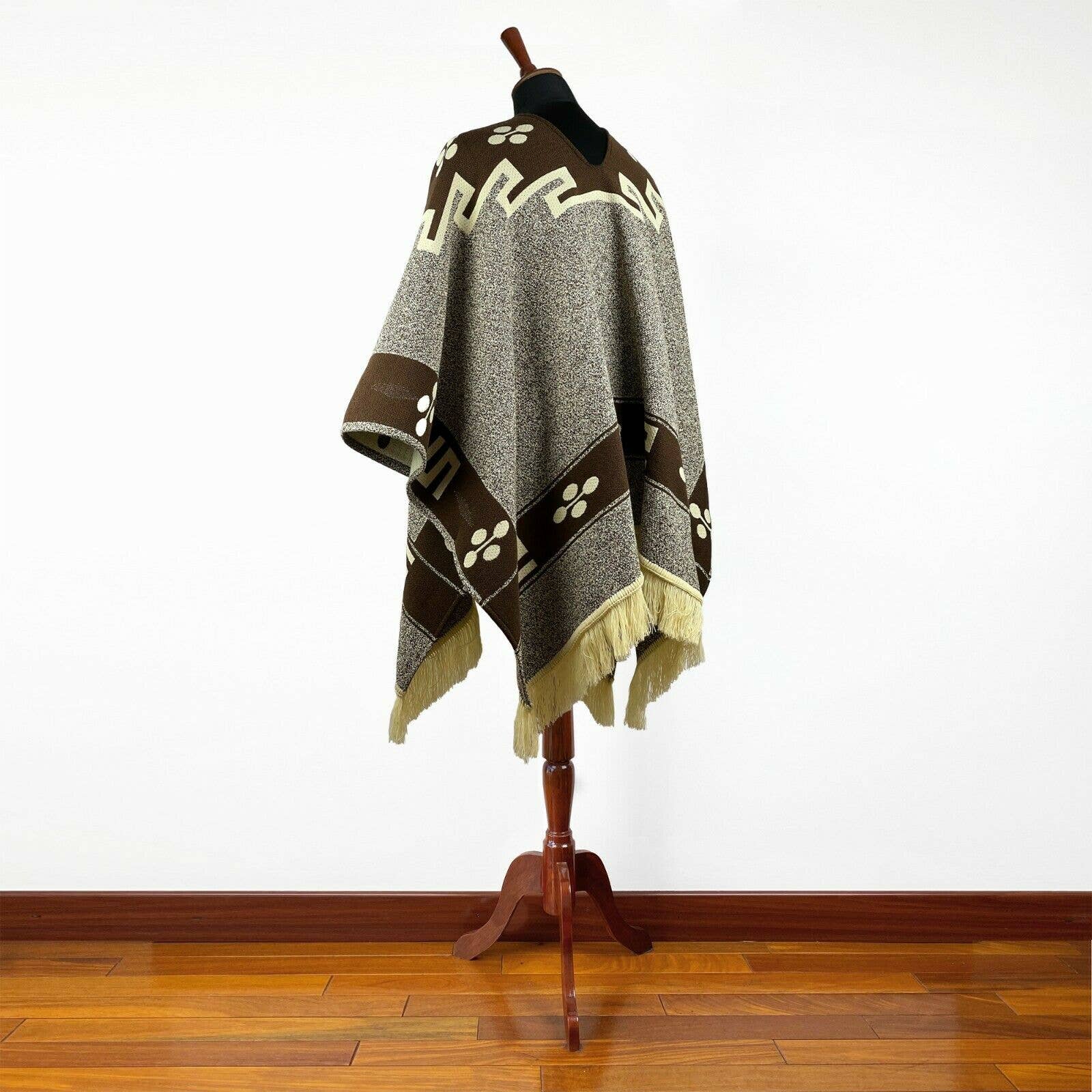 ECUALAMA - Wholesale Poncho - Unisex - Back to the Future inspired Cowboy Western Poncho Serape replica handmade of Alpaca wool5