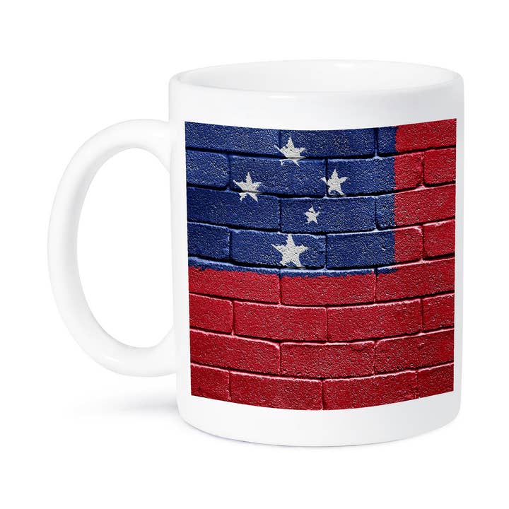 3dRose, National flag of Samoa painted onto a brick wall Samoan, Mug for wholesale by 3dRose