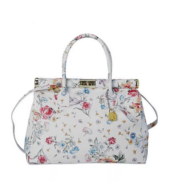 FLORAL HANDBAG TOTE for wholesale by SHARO, LLC