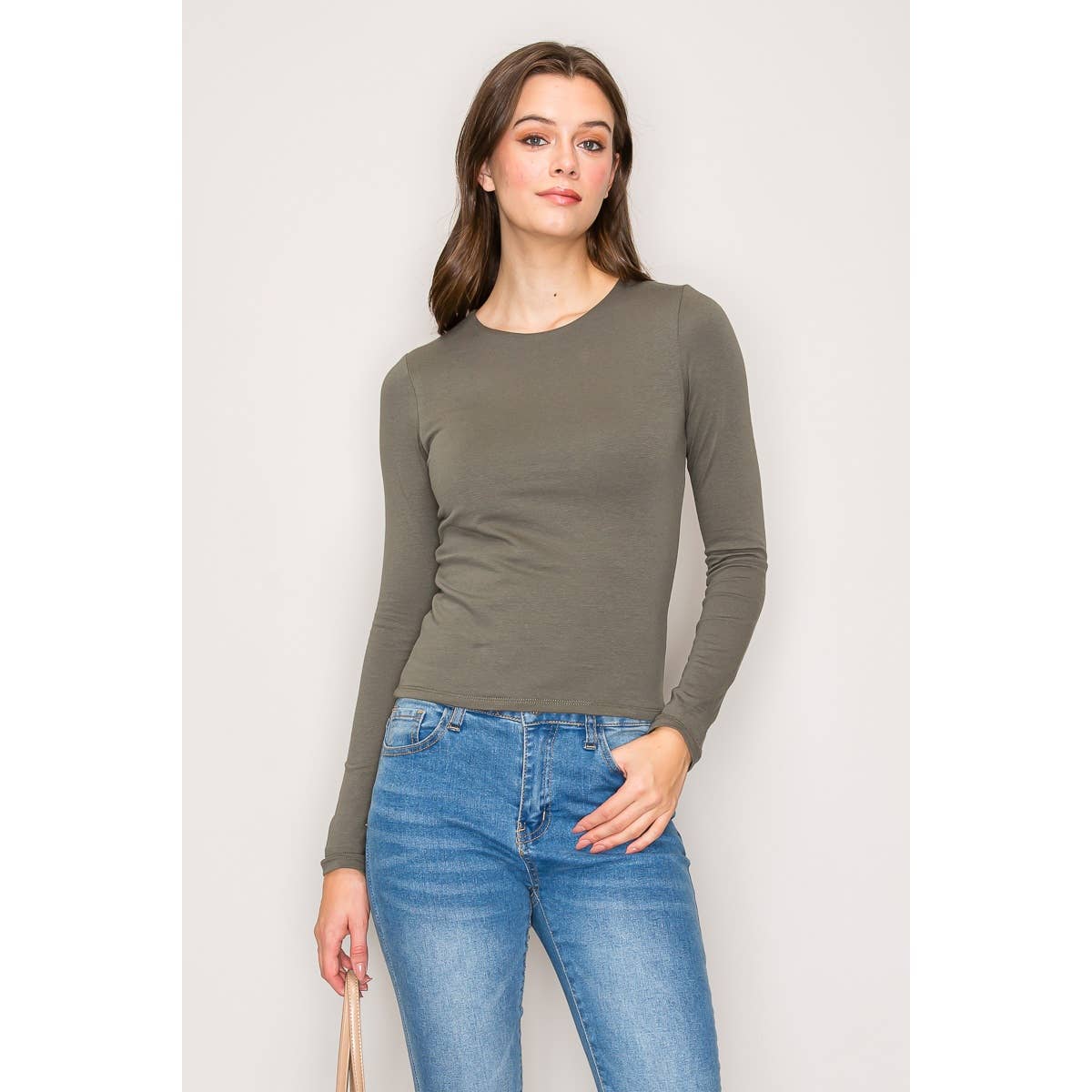 Popular 21 - Wholesale Knit Top - Women's - Double Layer Cotton Long Sleeves Top4