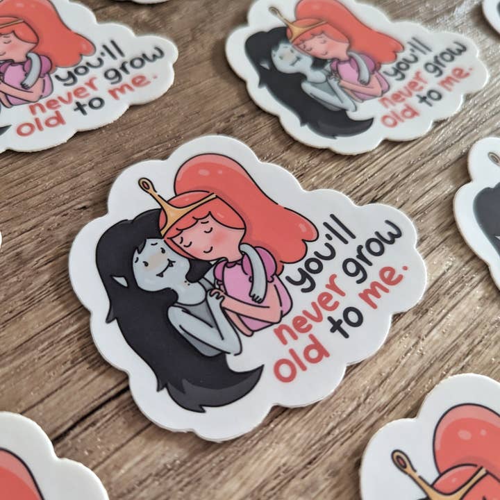 Sadsquatch - Wholesale Sticker - Bubbline - Cute Marceline Bubblegum Adventure Time Sticker