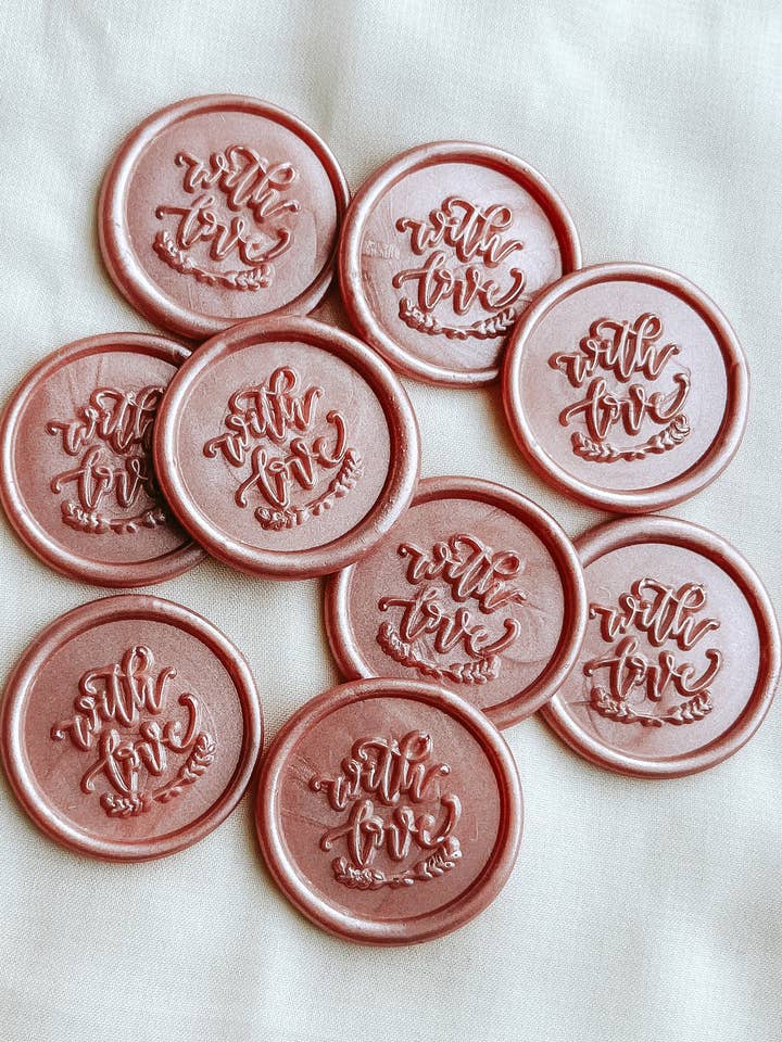With Love wax seal set for wholesale by Made of Honour Co.