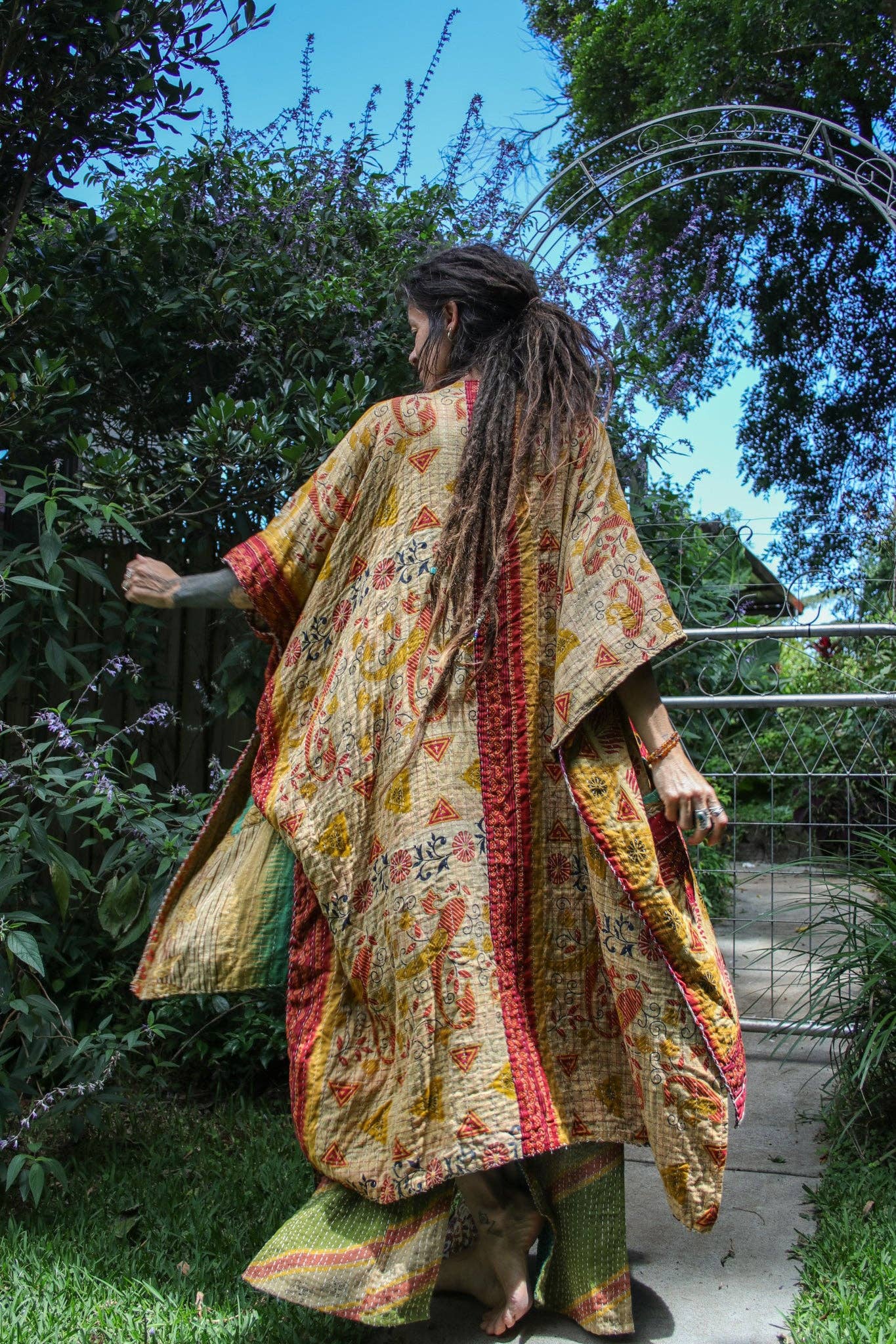 Renew Vintage - Wholesale Kimono - Women's - Kantha Ruana5