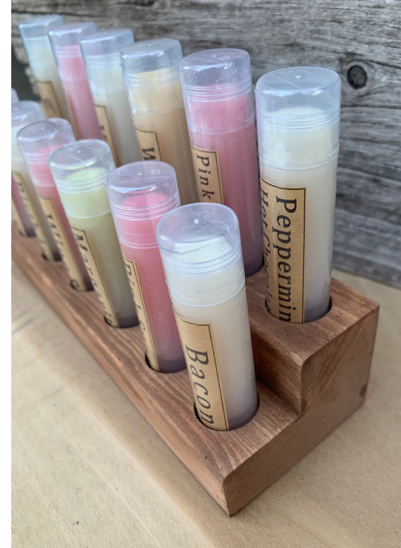 Urbanfarmergirls - Wholesale Lip Balm - Wooden Lip Balm Counter Top Display2