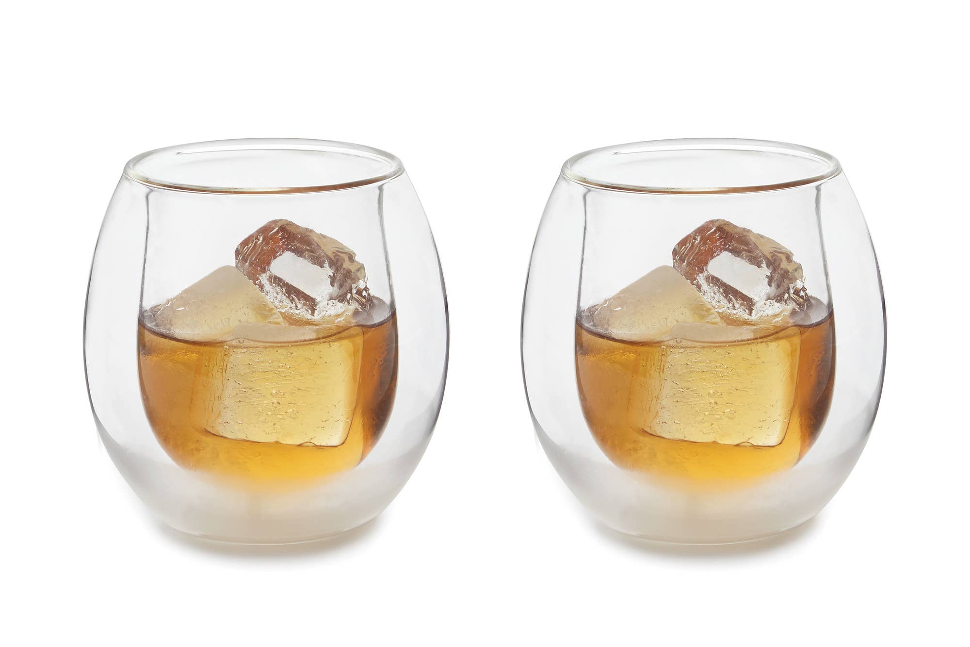 Fox Run Brands - Wholesale Cocktail/Liquor Glass - Outset Double Wall Whiskey Glasses Set, 6-Ounce2