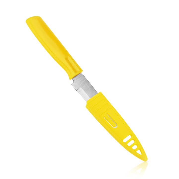 TRUE - Wholesale Kitchen/Utility Knife - Garnish Paring Knife w/ Sheath - Lemon & Lime - Bulk Asst