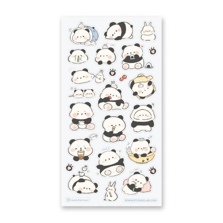 STICKII - Wholesale Sticker - Panda & Bun Pals Sticker Sheet