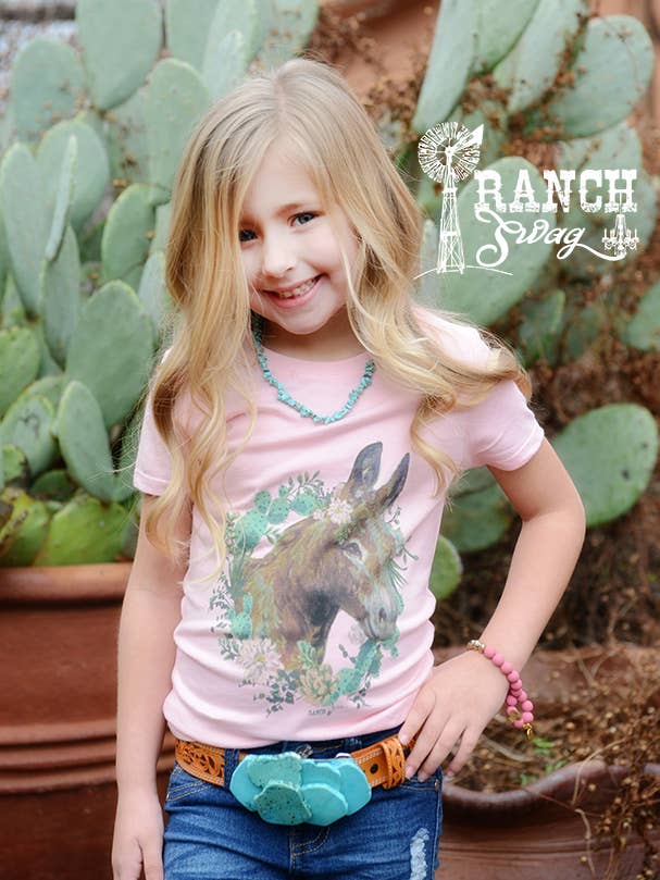T-shirt graphique pour enfants - Couronne d'âne du désert pour la vente par Ranch Swag