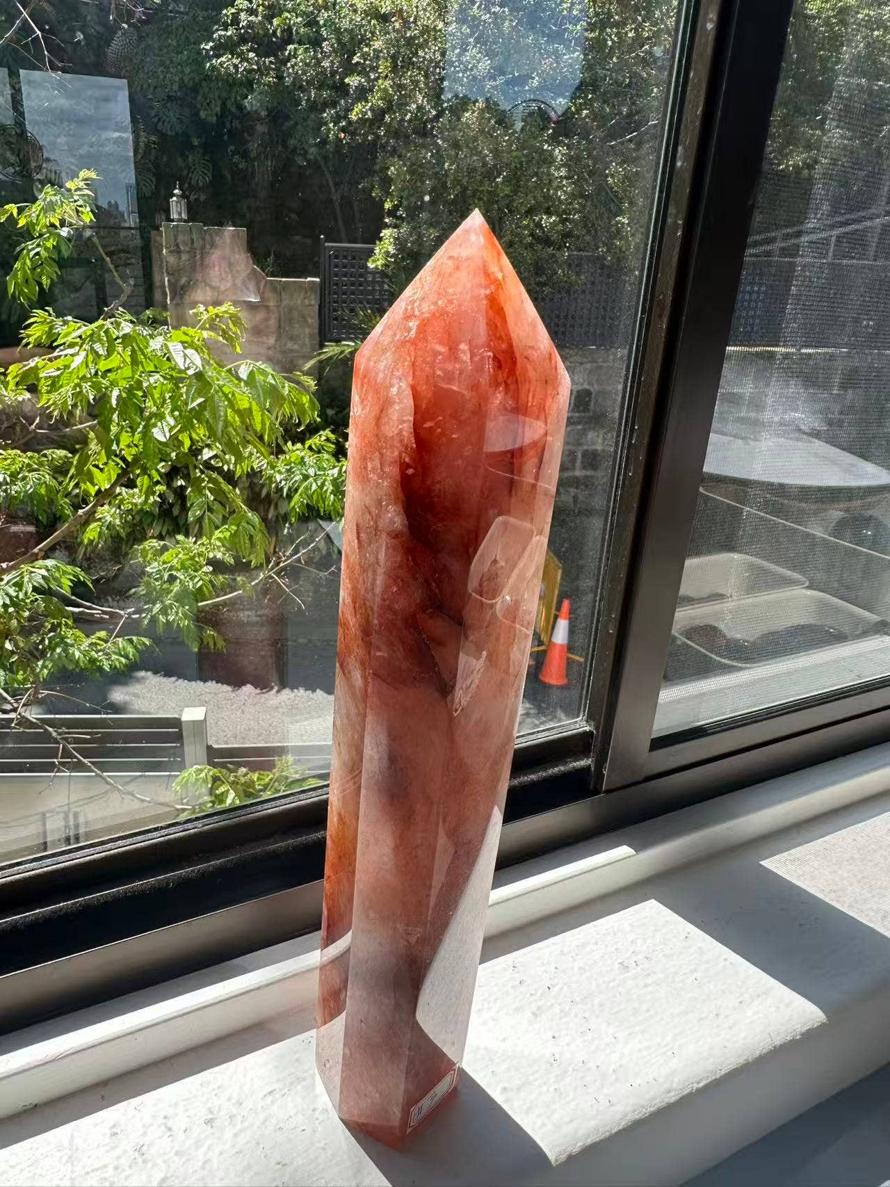 Moon Rituals - Wholesale Spiritual Stone/Crystal - Extra Large Fire Quartz Tower (Hematoid Quartz) | Powerful Grounding Crystal for Root Chakra Healing & Passion, christmas crystal gift #37