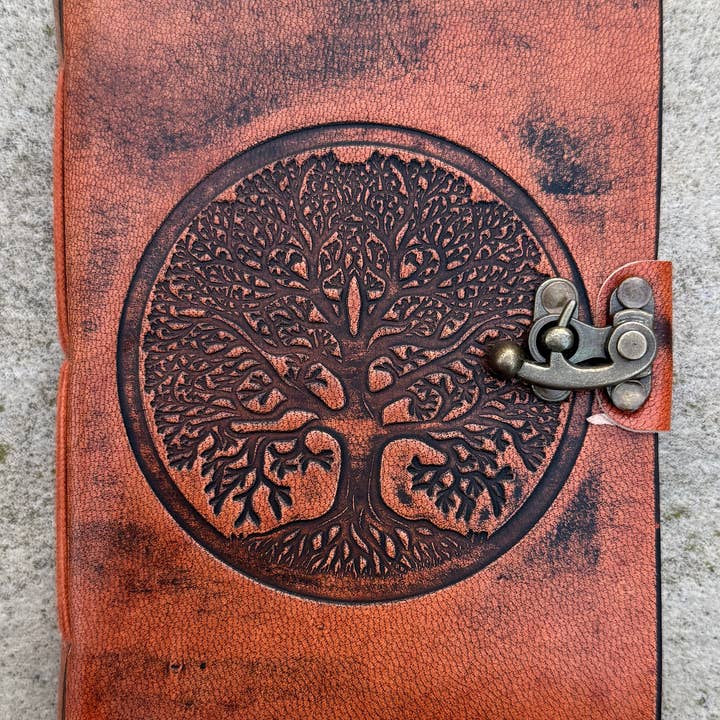Lungta Imports - Wholesale Journal/Diary - Tree Of Life Vintage Leather Journal Embossed Cover Handmade17
