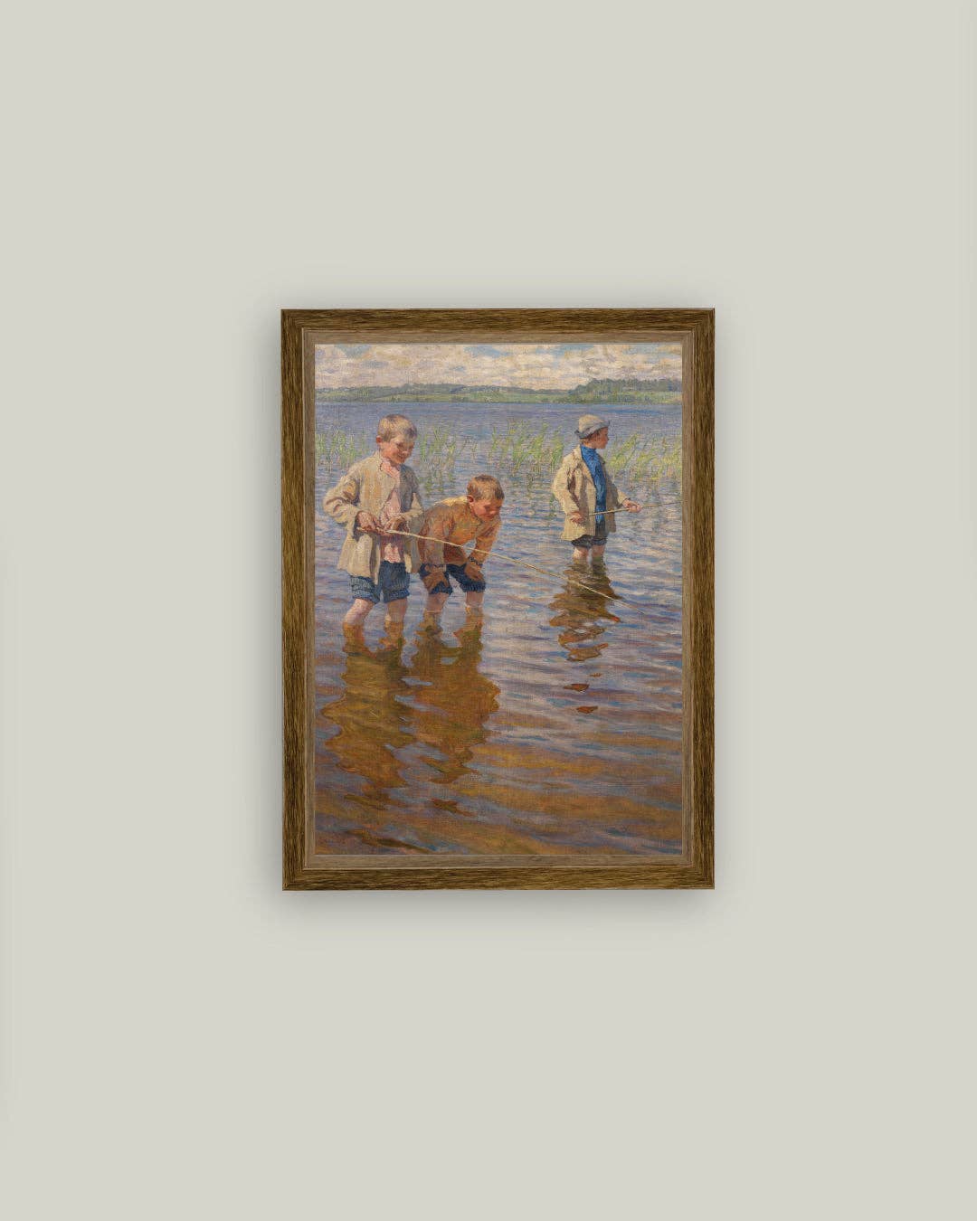 Petal Lane Home - Wholesale Art Print - Mid-Day Fishing Framed Antique Art2