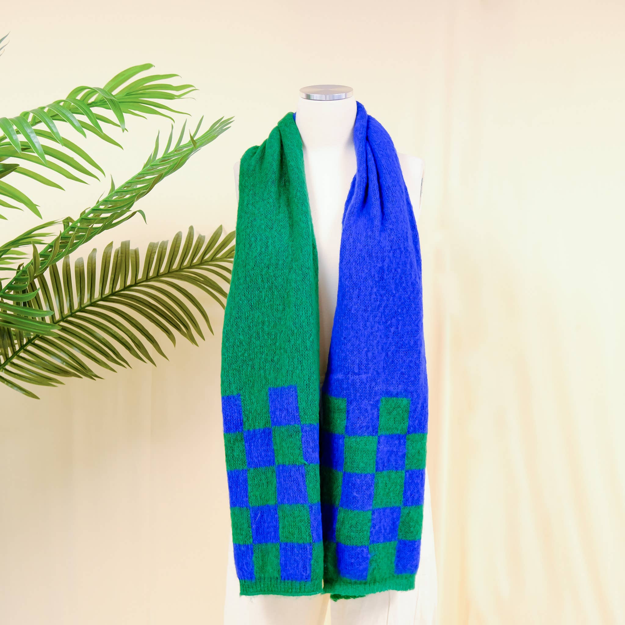 Karma Nepal Crafts – wholesale Scarf – Women's – Plaid Winter Oversized Scarfs17