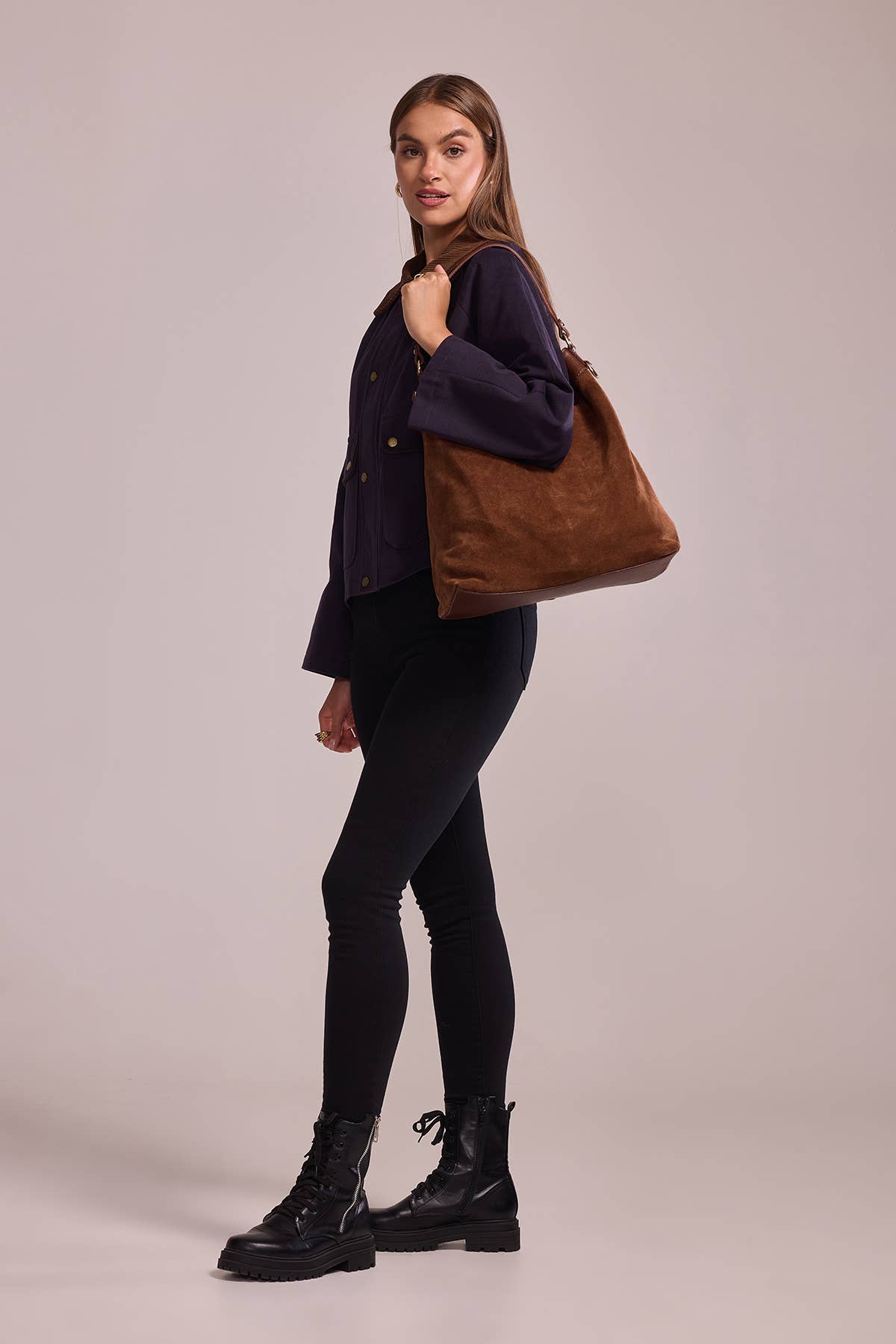 Cherry Paris - Wholesale Messenger Bag - Women's - CELINA SUEDE Bag - 419022