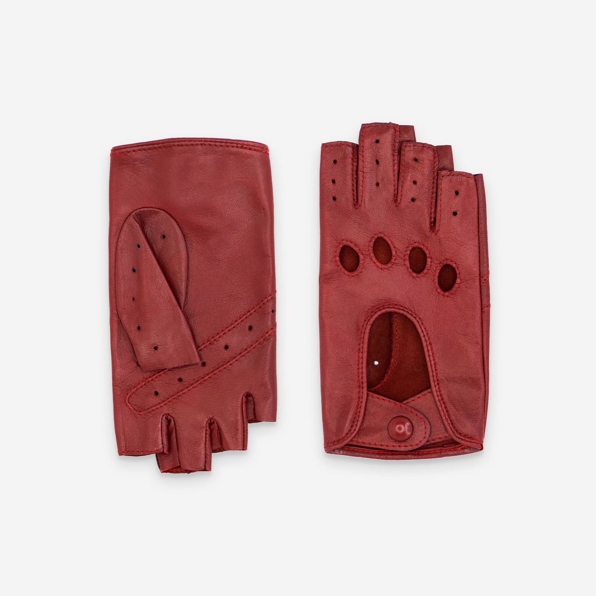 Glove Story – Großhandel Handschuhe – Damen – Fingerlose Damenhandschuhe aus Lammleder, ungefüttert – Modell conduit-21125NF14