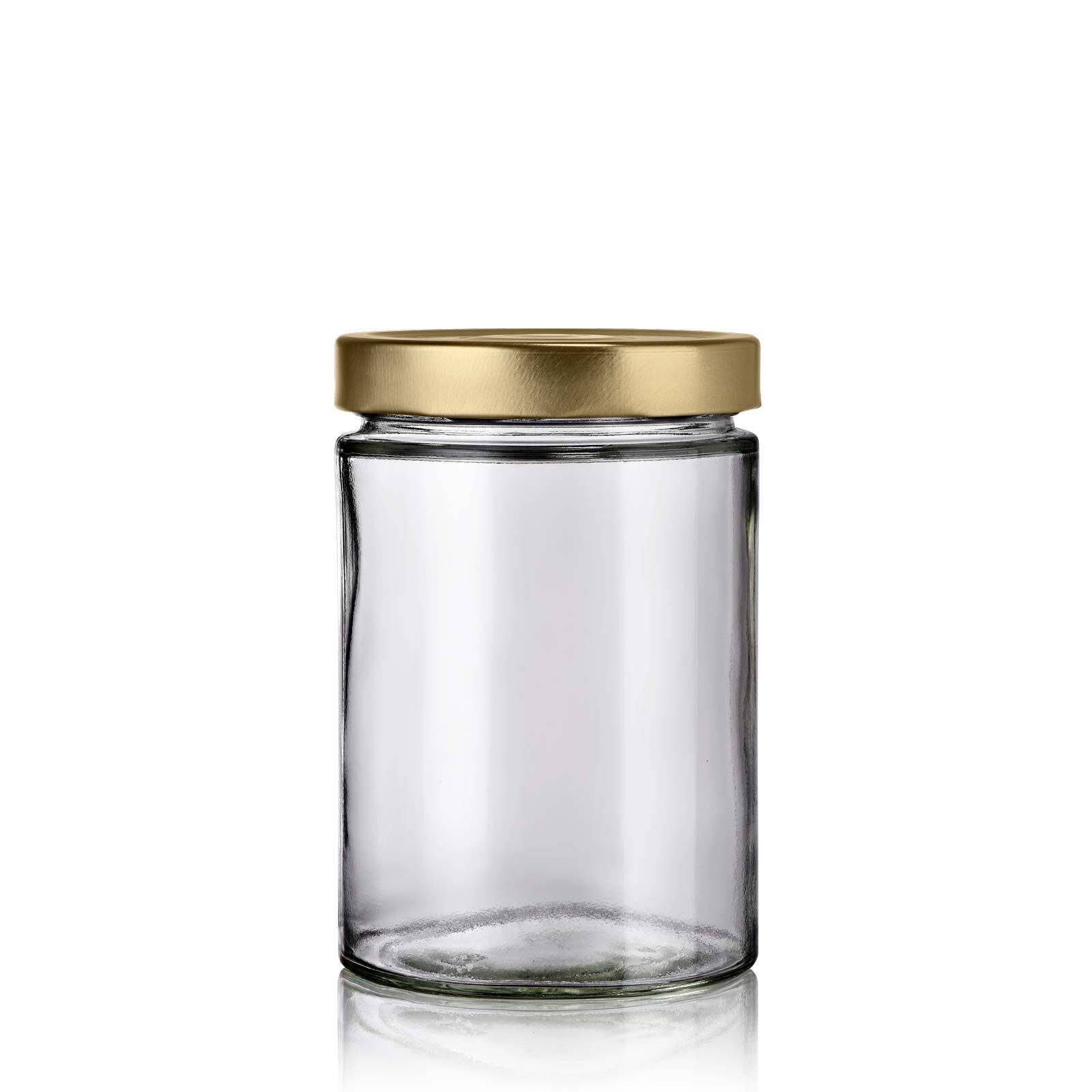 Little Pots - Wholesale Jar - 580ml Muscadin glass jar with high skirt lid5