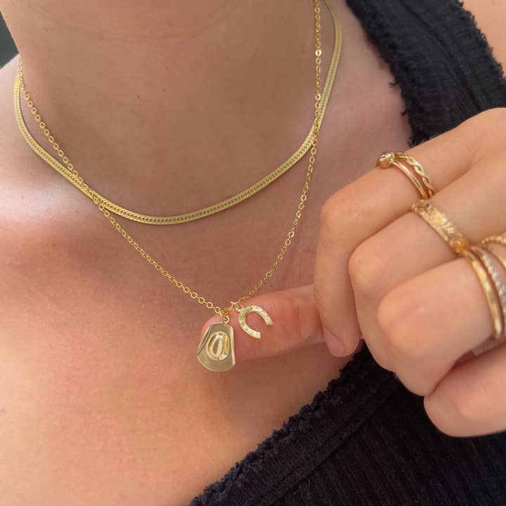 Cowgirl Necklace - Horseshoe Necklace - Coastal Cowgirl for wholesale by XO Hanalei