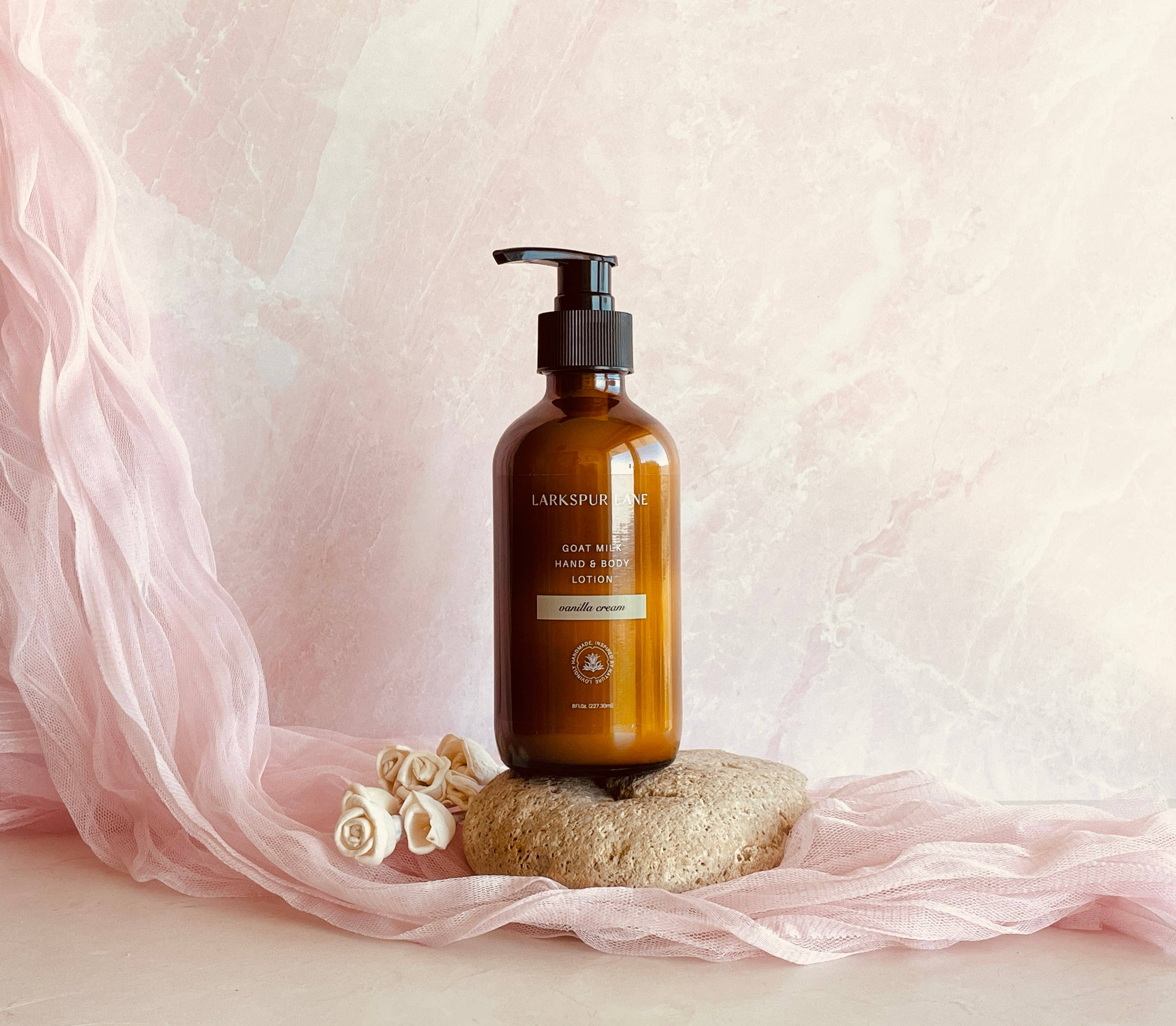 Larkspur Lane Soaps & Sundries LLC - Wholesale Hand & Body Lotion - Vanilla Cream Goat Milk Hand & Body Lotion