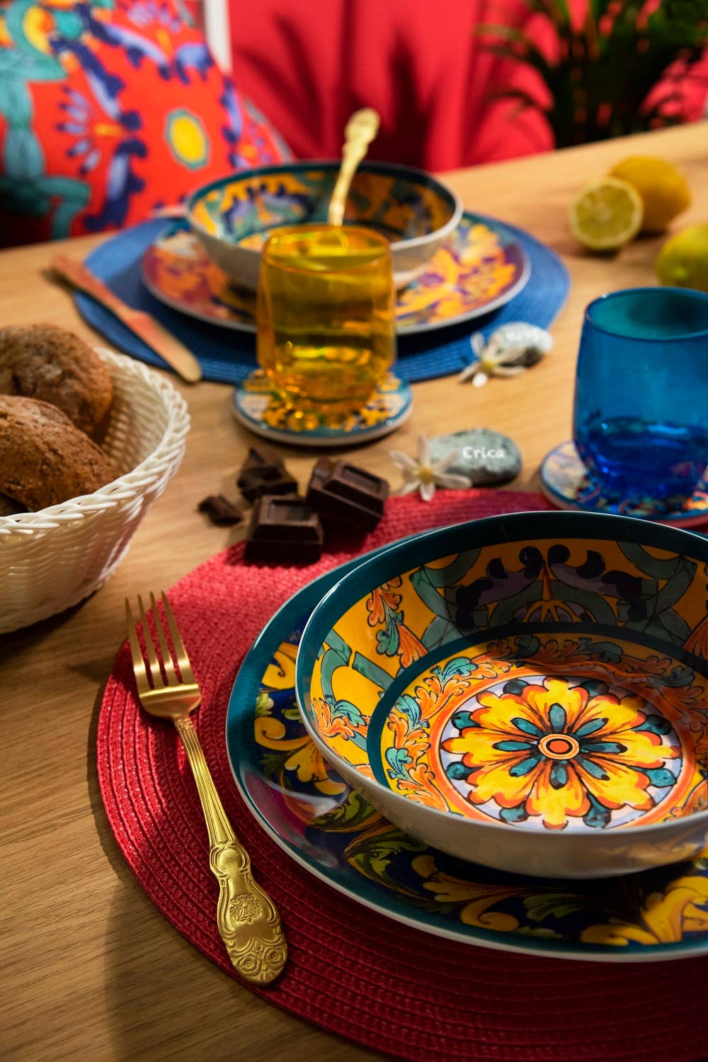 Guld Sæt med 4 barokke bestik i guld for engroshandel på Faire3