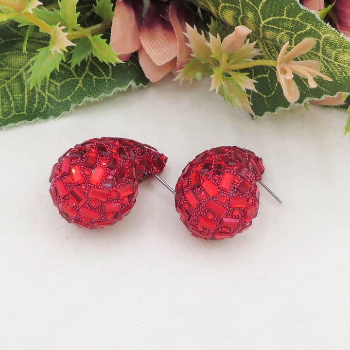 Daemon srls - Wholesale Dangle Earrings - DROP HOLIDAY ~ Orecchini goccia con pietre, glitter e cristalli8