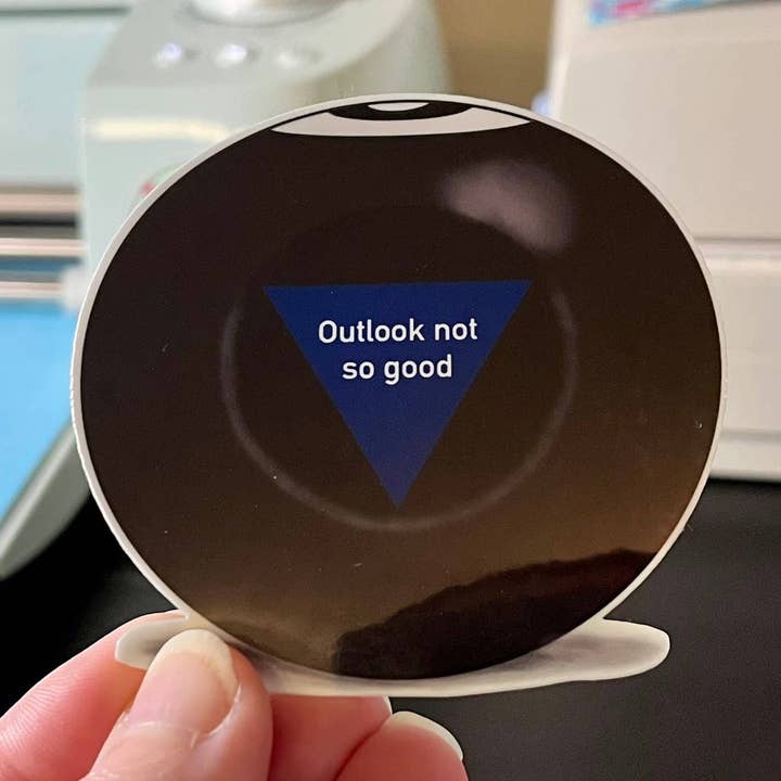 Magic 8 Ball, autocollant en vinyle pour la vente par Graceful Darkness, LLC