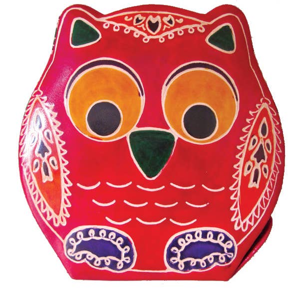 Benjamin International - Wholesale Money/Piggy Bank - Owl Leather Bank - Hand-Crafted Design