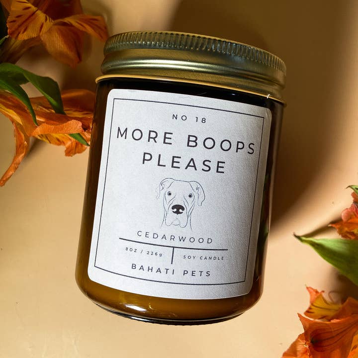 Bahati Pets - Vendita all'ingrosso Candela in vasetto - More Boops Please - Candela di soia da 8 once0