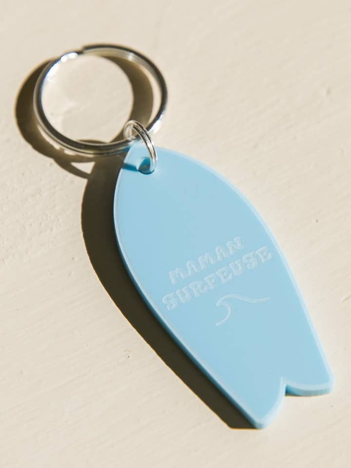 Ny! Nyckelring surfbräda mamma surfare i blått för wholesale av Little Anana