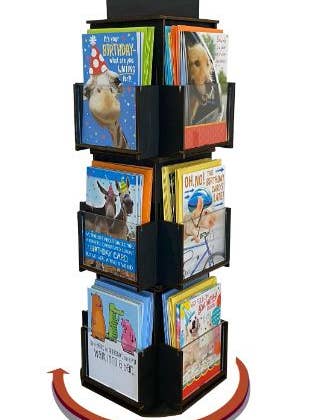 12 Card Countertop Rotating Display for wholesale by purrPETuallove