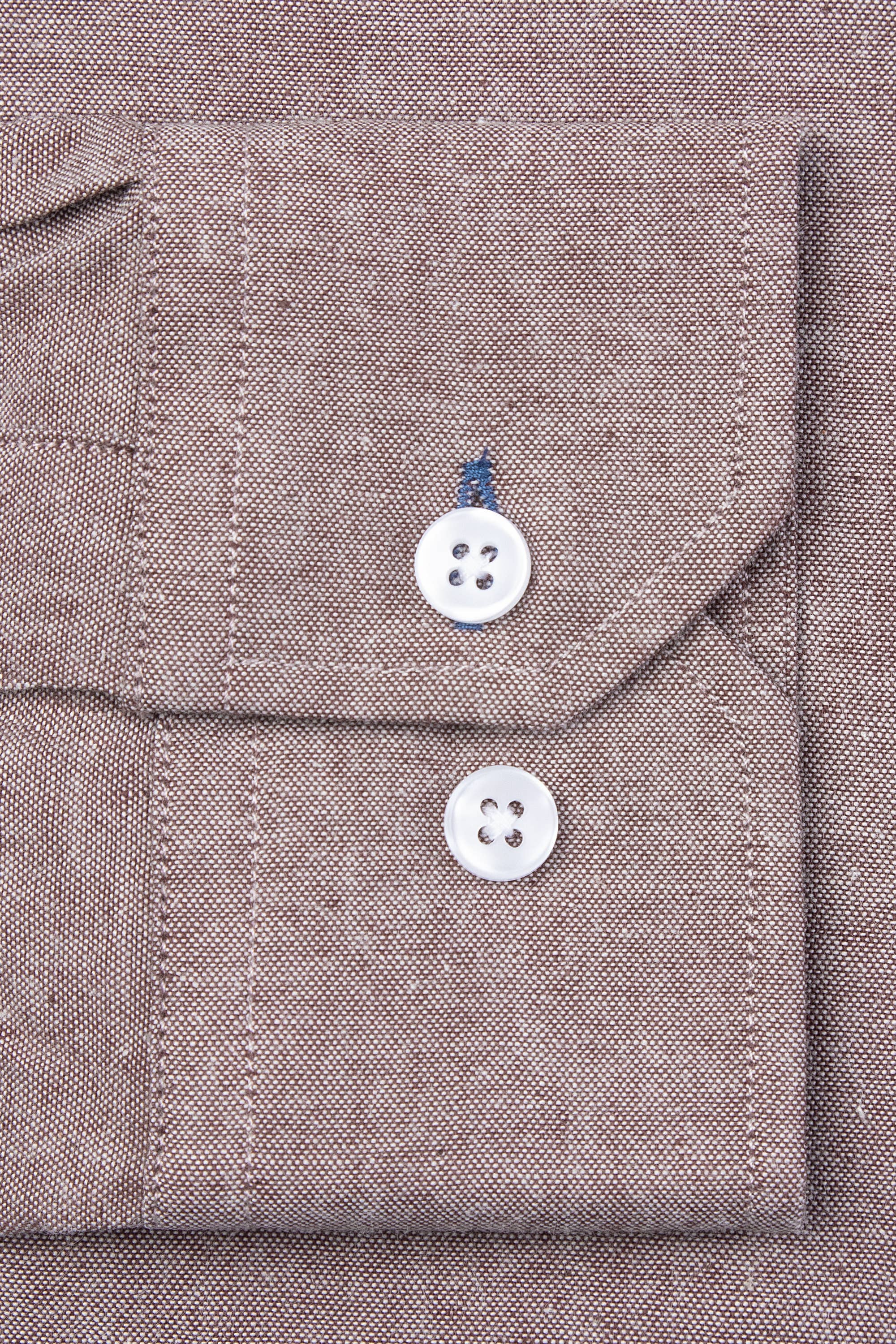 Alynn – Großhandel Hemd mit Button-down-Kragen – Herren – Lucas lässiges, eng anliegendes Hemdhemd zum Aufziehen, Braun, Alynn 2