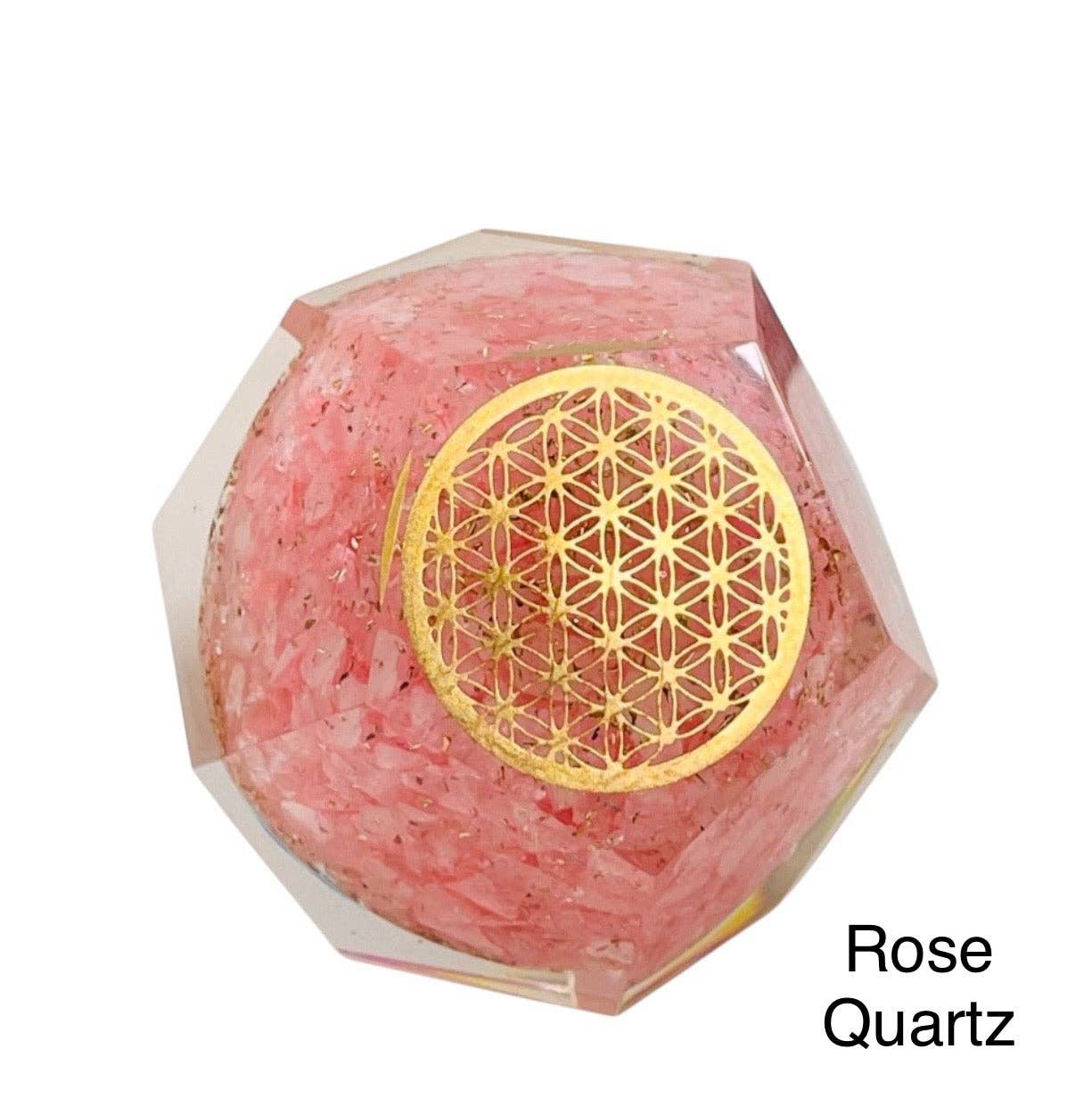 Rock Paradise – wholesale Spiritual stone/crystal – Crystal Orgone Dodecahedron with Flower of Life10