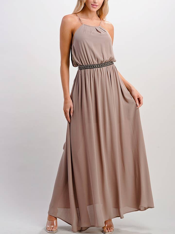 MILEY + MOLLY – wholesale Dress – Women's – Pleated Cami Chiffon Maxi Dress8