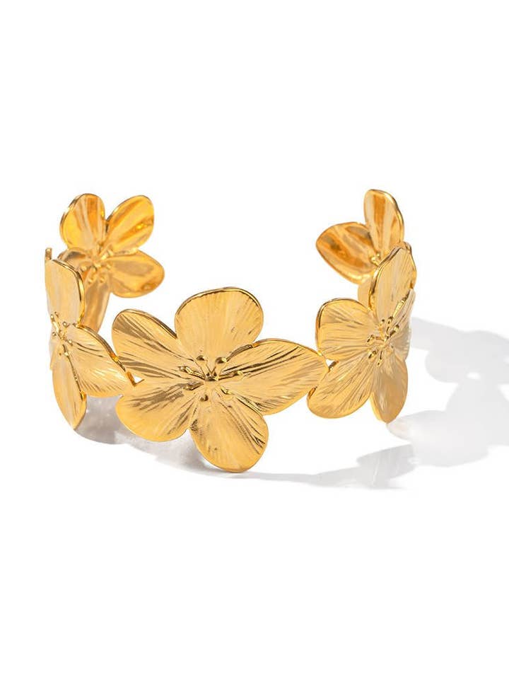 Chic Flower Cuff Armbånd for engroshandel hos Identity Boutik