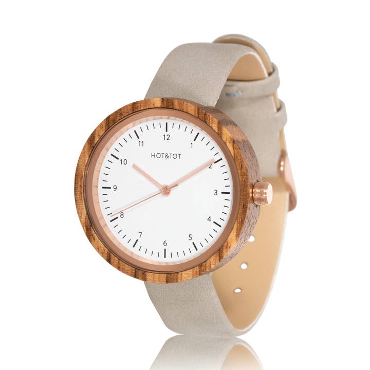 VITA | Wood watch for women | Vegan | Sustainable | Rosegold for wholesale by HOT&TOT