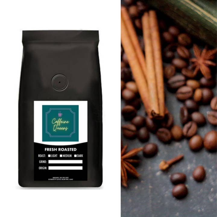 Pumpkin Spice Coffee for wholesale by Caffeine-Queens LLC