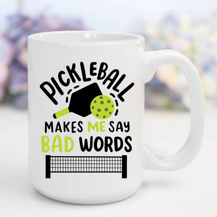 Pickleball Makes Me Say Bad Words | Funny Mug for wholesale by AromaSarapy
