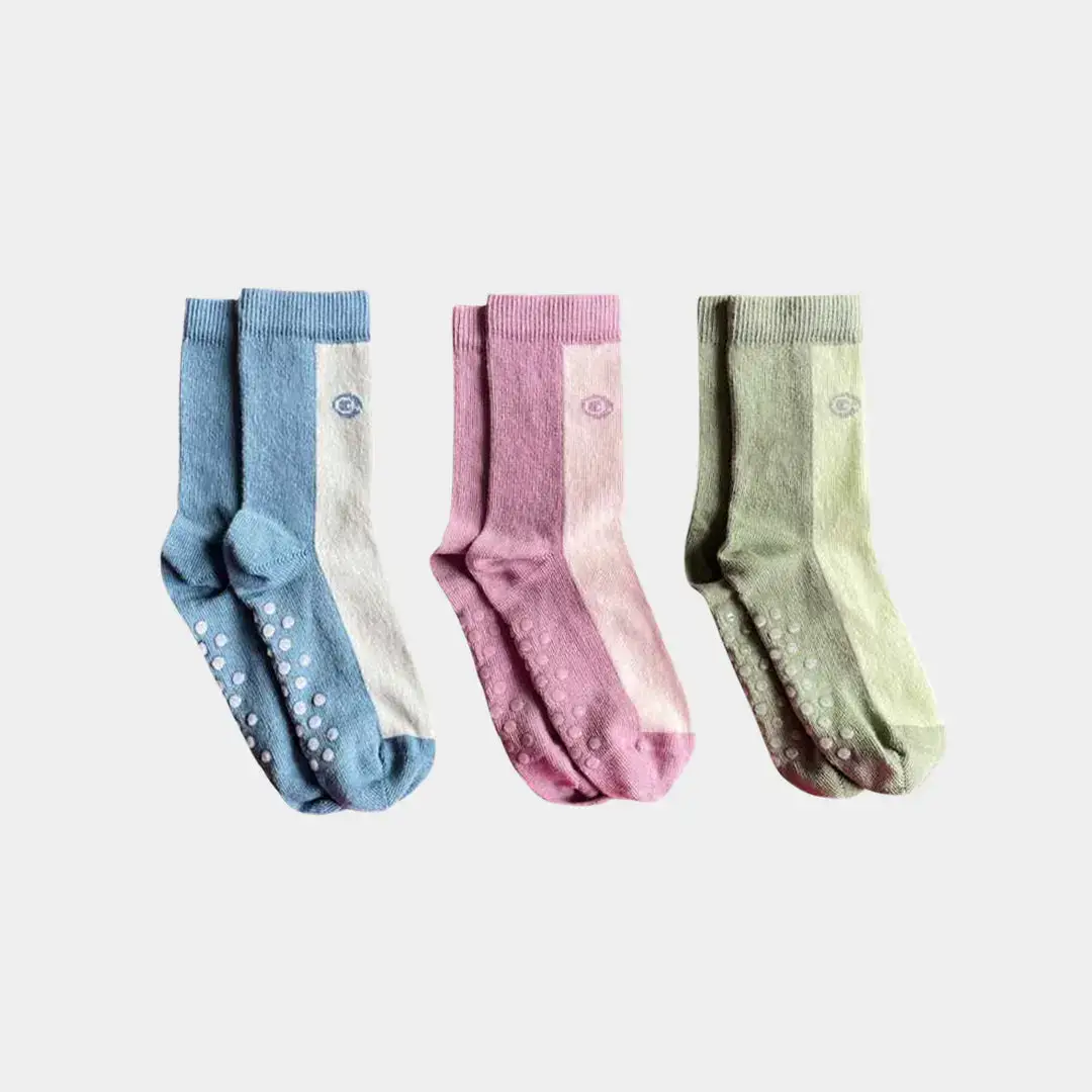 Q for Quinn - Wholesale Socks - Kids - Mixed Patterns Kids Socks (3 pairs) – 98% Organic Cotton5