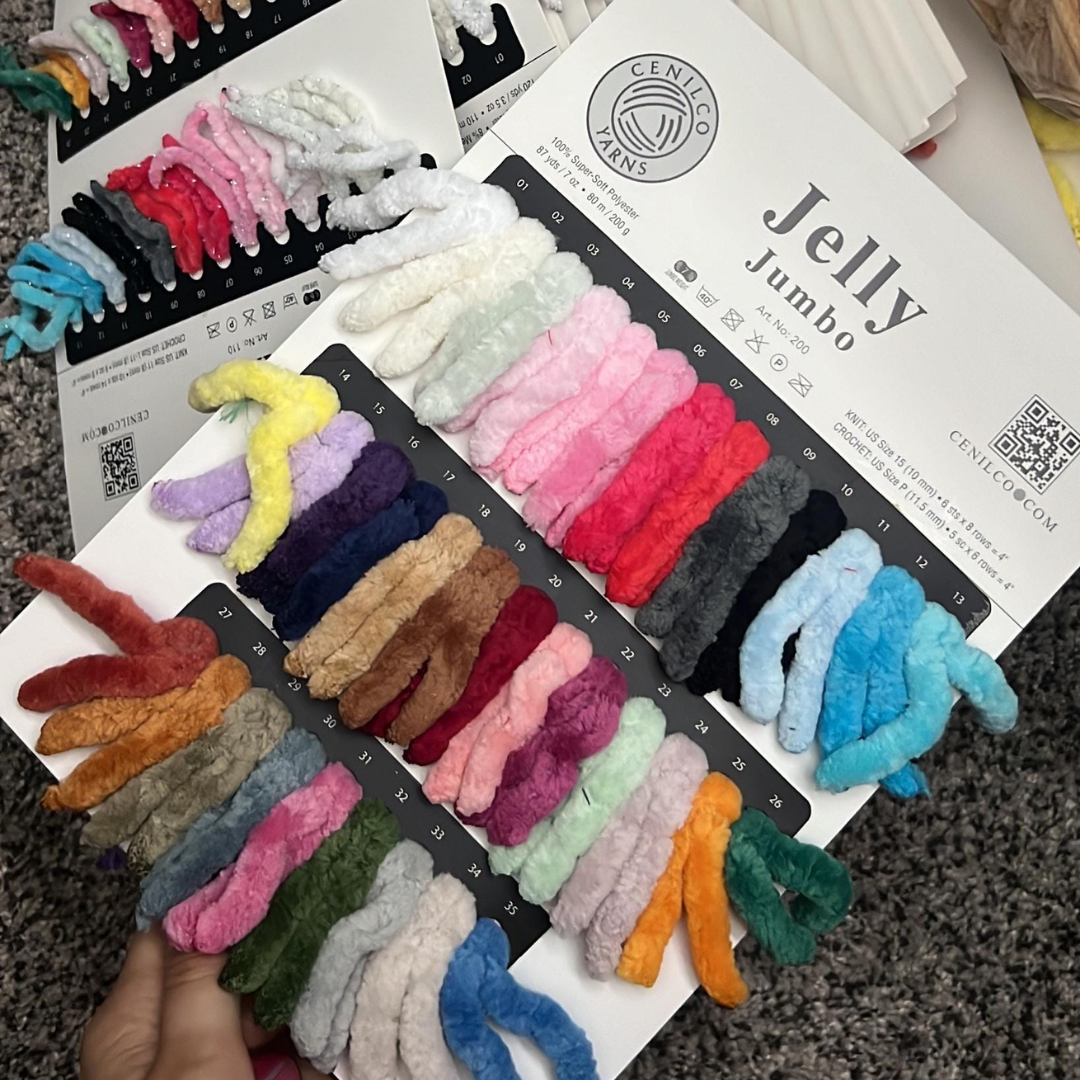 Kalpten LLC - Wholesale Yarn - Chenille Yarn Color Chart – Explore Our Full Color Range1