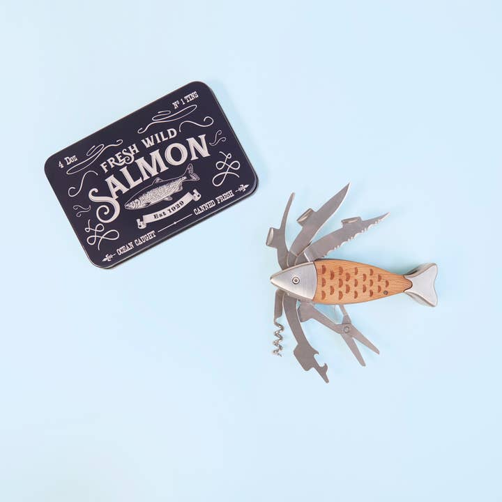 Balvi - Wholesale Handy Tool - Multitool, Wild Salmon, metal box, wood13