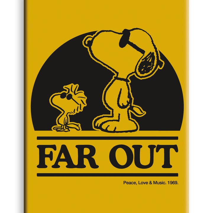 Great Stuff Novelties (GSN) by NMR Brands - Wholesale Magnet - Peanuts Joe Cool - Far Out Flat Magnet (2.5" x 3.5")